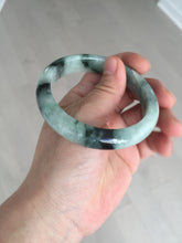 Load image into Gallery viewer, 56.5mm Certified Type A 100% Natural suny green dark green Jadeite Jade bangle BP33-8236
