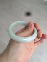 Load image into Gallery viewer, 53.5mm Certified Type A 100% Natural sunny green Jadeite Jade bangle BG40
