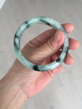 Load image into Gallery viewer, 56.5mm Certified Type A 100% Natural suny green dark green Jadeite Jade bangle BP33-8236
