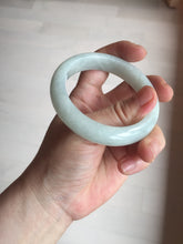 Load image into Gallery viewer, 52.5mm certified 100% natural Type A light  green white jadeite jade bangle AR116-9424
