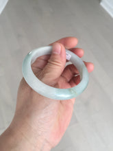 Load image into Gallery viewer, 54.8mm certified type A 100% Natural icy watery green/white jadeite jade bangle BP35-8906
