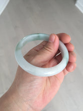 Load image into Gallery viewer, 54.8mm certified type A 100% Natural icy watery green/white jadeite jade bangle BP35-8906
