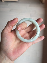 Load image into Gallery viewer, 52.5mm certified 100% natural Type A light  green white jadeite jade bangle AR116-9424
