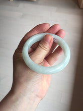 Load image into Gallery viewer, 52.5mm certified 100% natural Type A light  green white jadeite jade bangle AR116-9424
