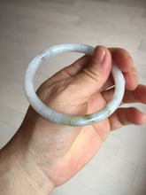 Load image into Gallery viewer, 58.5mm Certified Type A 100% Natural light green yellow purple white black (Wuji)slim round cut Jadeite bangle PB179-9117
