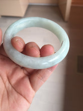 Load image into Gallery viewer, 52.5mm certified 100% natural Type A light  green white jadeite jade bangle AR116-9424
