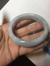 Load image into Gallery viewer, 57mm Certified type A 100% Natural light green white Jadeite bangle AX141-0794
