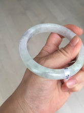 Load image into Gallery viewer, 59mm Certified Type A 100% Natural icy watery green purple Jadeite Jade bangle BQ48-6803
