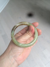 Load image into Gallery viewer, 51.7mm certified Type A 100% Natural yellow/sugar brown flying snow and dandelions nephrite Hetian Jade bangle HE78-0462
