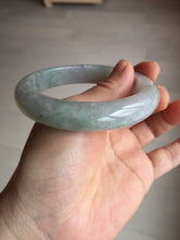 Load image into Gallery viewer, 60mm Certified Type A 100% Natural icy watery sunny green/purple/gray/brown Jadeite Jade bangle BL76-8633
