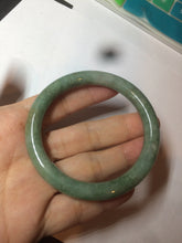 Load image into Gallery viewer, 54.3mm Certified 100% natural Type A dark green/brown round cut jadeite jade bangle BF56-5365
