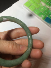 Load image into Gallery viewer, 53.8mm Certified 100% natural Type A dark green/brown round cut jadeite jade bangle BF57-5367
