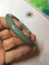 Load image into Gallery viewer, 53.8mm Certified 100% natural Type A dark green/brown round cut jadeite jade bangle BF57-5367
