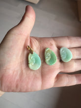 Load image into Gallery viewer, 100% Natural type A sunny green yellow jadeite Jade RuYi(如意) pendant PB50
