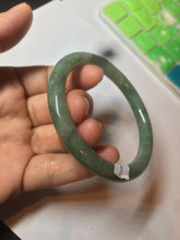 Load image into Gallery viewer, 53.8mm Certified 100% natural Type A dark green/brown round cut jadeite jade bangle BF57-5367
