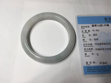 Load image into Gallery viewer, 58mm Certified type A 100% Natural light green/white Jadeite bangle AR118-0253
