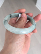 Load image into Gallery viewer, 59mm Certified Type A 100% Natural icy watery light green dark green Jadeite Jade bangle BP37-8908
