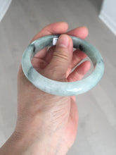 Load image into Gallery viewer, 59mm Certified Type A 100% Natural icy watery light green dark green Jadeite Jade bangle BP37-8908
