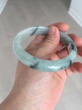 Load image into Gallery viewer, 59mm Certified Type A 100% Natural icy watery light green dark green Jadeite Jade bangle BP37-8908
