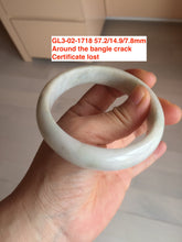 Load image into Gallery viewer, 53-59mm Type A 100% Natural light green/yellow/white  Jadeite Jade bangle group GL30 Add-on items, not for sale alone.
