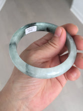 Load image into Gallery viewer, 59mm Certified Type A 100% Natural icy watery light green dark green Jadeite Jade bangle BP37-8908
