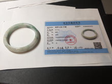 Load image into Gallery viewer, 57mm Certificated sunny green/yellow/white jadeite jade bangle S83-7073
