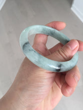 Load image into Gallery viewer, 59mm Certified Type A 100% Natural icy watery light green dark green Jadeite Jade bangle BP37-8908
