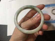 Load image into Gallery viewer, 57mm Certificated sunny green/yellow/white jadeite jade bangle S83-7073
