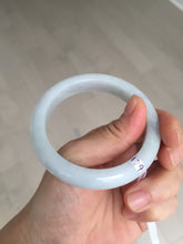 Load image into Gallery viewer, 54.5mm Certified Type A 100% Natural light green purple Jadeite Jade bangle BQ53-8179
