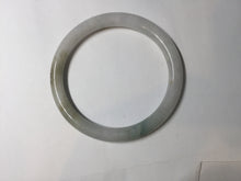 Load image into Gallery viewer, 55.5 mm Certified type A 100% Natural light  green brown white slim round cut Jadeite bangle GL28-12-9451
