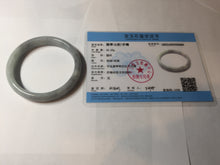 Load image into Gallery viewer, 59mm Certified Type A 100% Natural green gray black(Wuji, 淡乌鸡) Jadeite Jade bangle BQ55-6886
