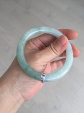 Load image into Gallery viewer, 56.3mm certified natural 100% natural Type A light green round cut jadeite jade bangle BP7-4989
