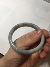 Load image into Gallery viewer, 59mm Certified Type A 100% Natural green gray black(Wuji, 淡乌鸡) Jadeite Jade bangle BQ55-6886
