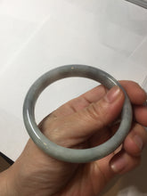 Load image into Gallery viewer, 59mm Certified Type A 100% Natural green gray black(Wuji, 淡乌鸡) Jadeite Jade bangle BQ55-6886
