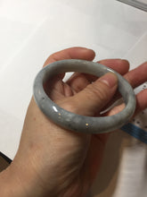 Load image into Gallery viewer, 59mm Certified Type A 100% Natural green gray black(Wuji, 淡乌鸡) Jadeite Jade bangle BQ55-6886
