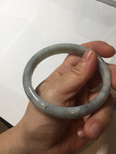 Load image into Gallery viewer, 59mm Certified Type A 100% Natural green gray black(Wuji, 淡乌鸡) Jadeite Jade bangle BQ55-6886
