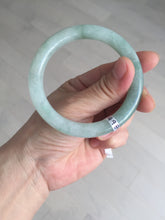 Load image into Gallery viewer, 56.3mm certified natural 100% natural Type A light green round cut jadeite jade bangle BP7-4989
