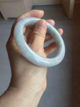 Load image into Gallery viewer, 60.5mm Certified Type A 100% Natural icy watery green/purple chubby Jadeite Jade bangle PB244-9527
