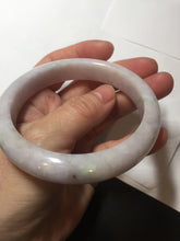 Load image into Gallery viewer, 60mm Certified Type A 100% Natural sunny green/white/purple Jadeite Jade bangle BL4-0367
