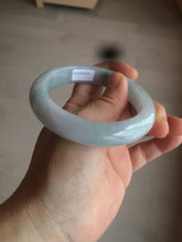 Load image into Gallery viewer, 55mm Certified type A 100% Natural green/white/purple Jadeite jade bangle BG32-0318
