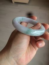 Load image into Gallery viewer, 55mm Certified type A 100% Natural green/white/purple Jadeite jade bangle BG32-0318
