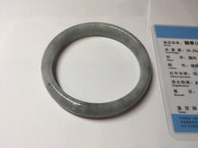 Load image into Gallery viewer, 59mm Certified Type A 100% Natural green gray black(Wuji, 淡乌鸡) Jadeite Jade bangle BQ55-6886
