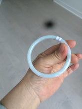 Load image into Gallery viewer, 57.2mm type A 100% Natural green/white round cut jadeite jade bangle AR97-2795
