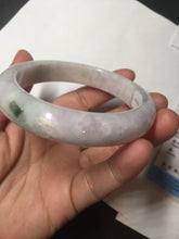 Load image into Gallery viewer, 57.5mm Certified Type A 100% Natural sunny green/white/purple Jadeite Jade bangle BL5-0369
