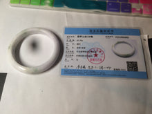 Load image into Gallery viewer, 63.6mm Certified Type A 100% Natural green/white/purple Jadeite Jade bangle B94-4051
