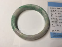 Load image into Gallery viewer, 59.2mm Certified Type A 100% Natural green purple Jadeite Jade bangle S86-7051
