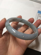 Load image into Gallery viewer, 60mm Certified Type A 100% Natural watery green purple Jadeite Jade bangle BQ57-6883
