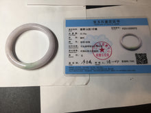 Load image into Gallery viewer, 54mm Certified Type A 100% Natural sunny green/white/purple Jadeite Jade bangle BL6-0372
