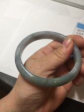 Load image into Gallery viewer, 60mm Certified Type A 100% Natural watery green purple Jadeite Jade bangle BQ57-6883
