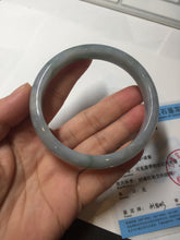 Load image into Gallery viewer, 60mm Certified Type A 100% Natural watery green purple Jadeite Jade bangle BQ57-6883
